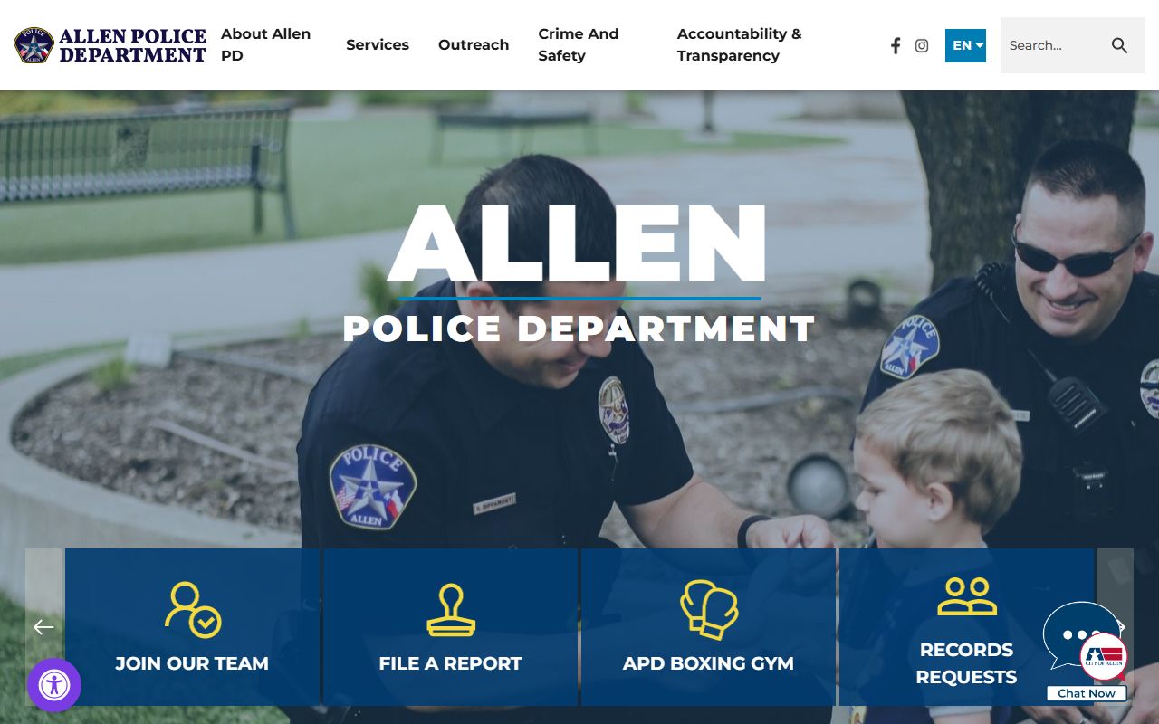 Allen jail roster police department website