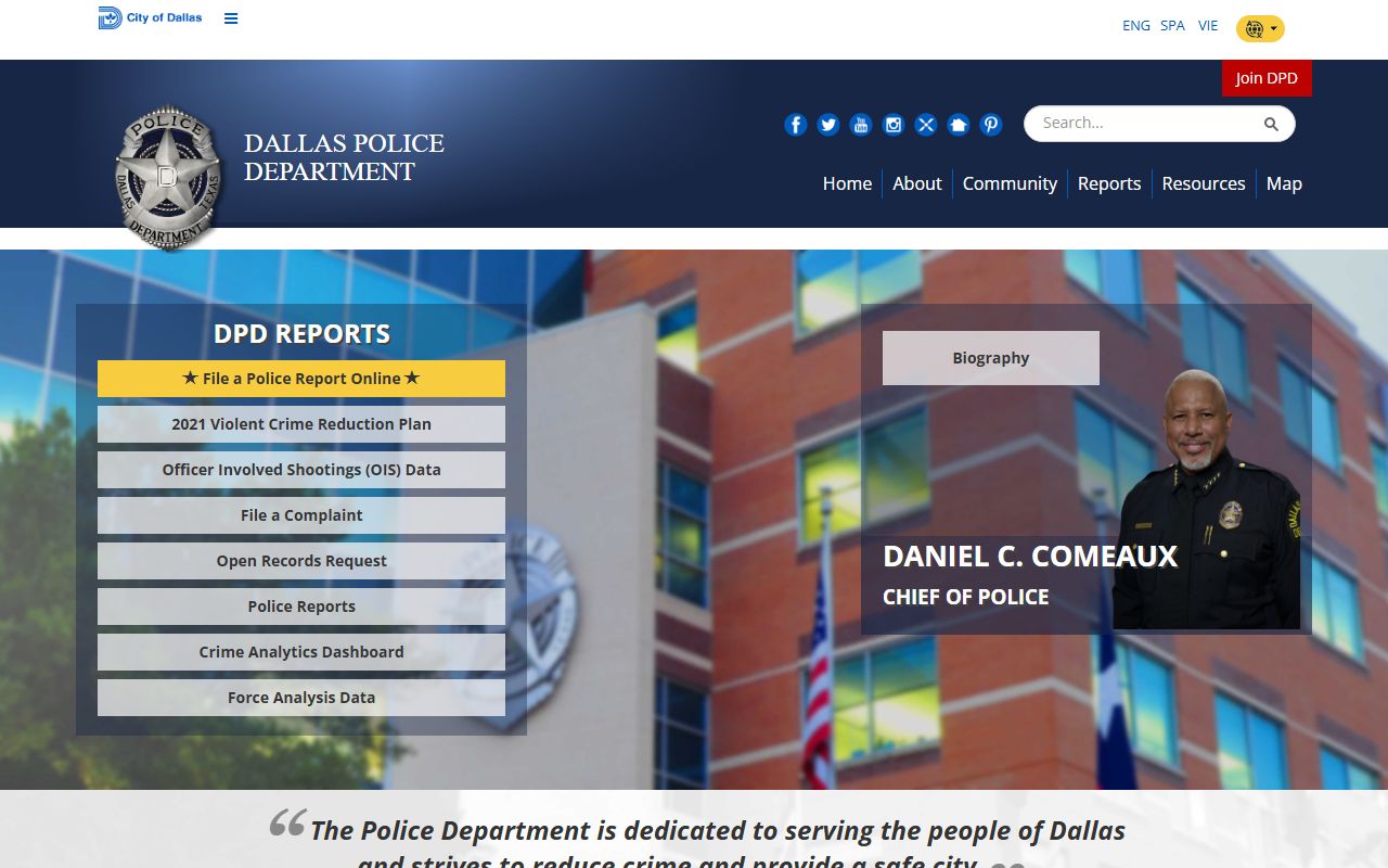 Dallas Police Department Jail Roster