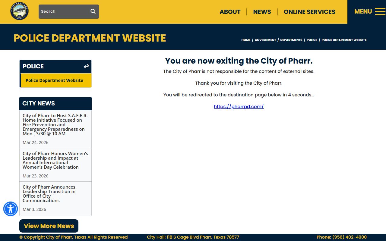 Pharr jail roster Pharr Police Department