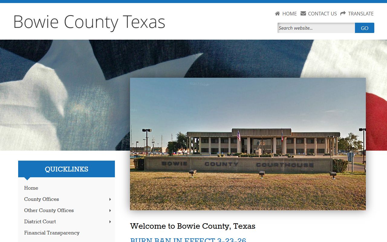 Bowie County Jail Roster Sheriff Office
