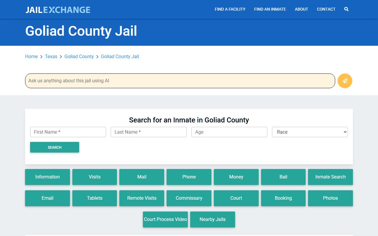 Goliad County Jail Roster Jail Exchange
