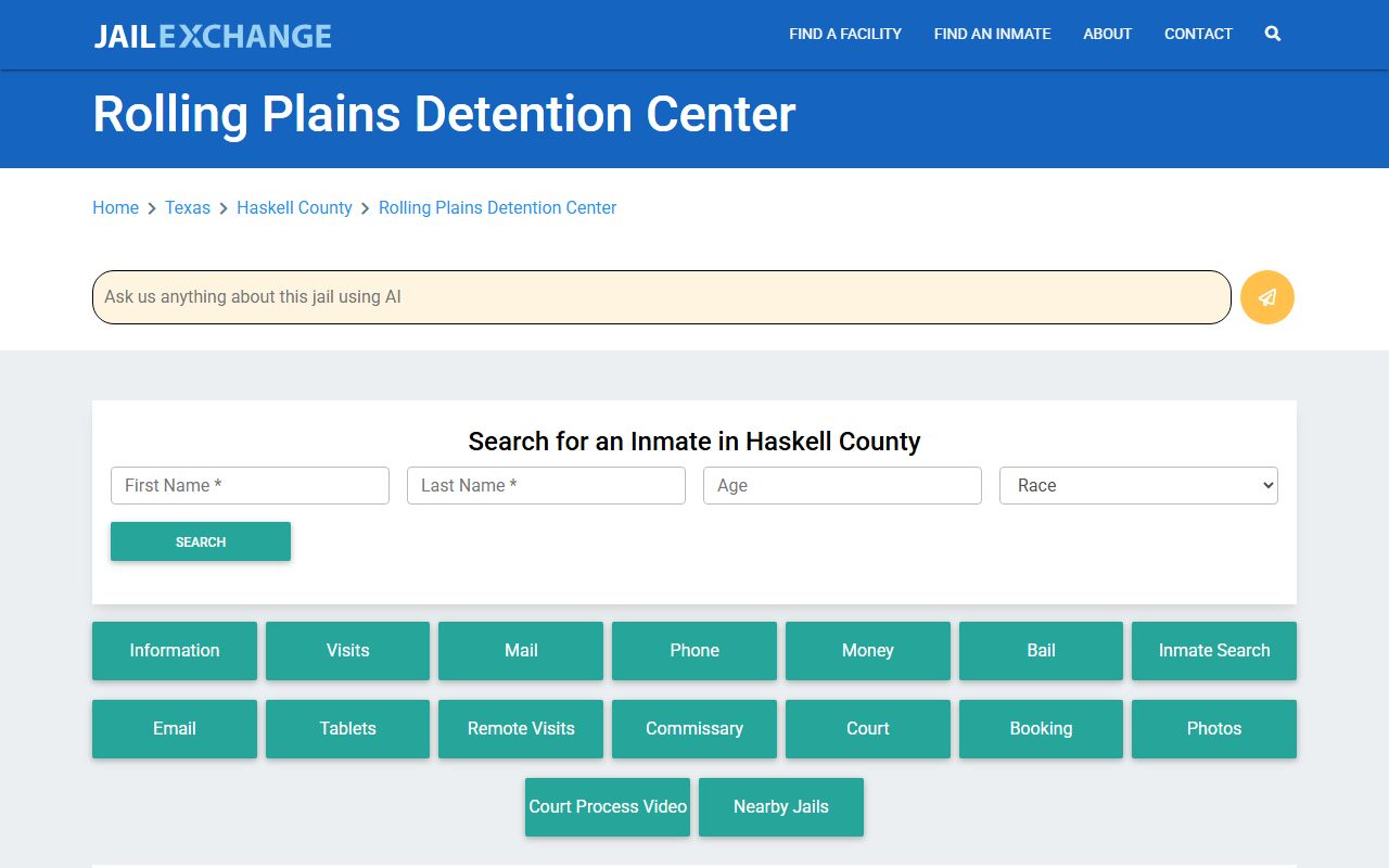 Haskell County Jail Roster Jail Exchange