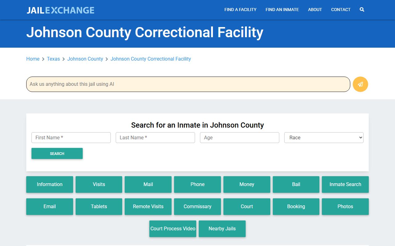 Johnson County Jail Roster Jail Exchange