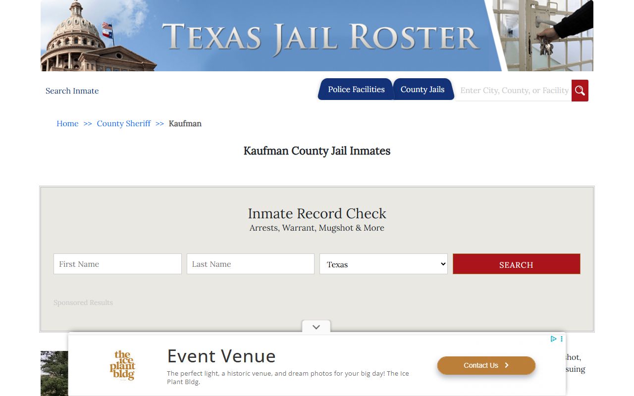 Kaufman County Jail Roster