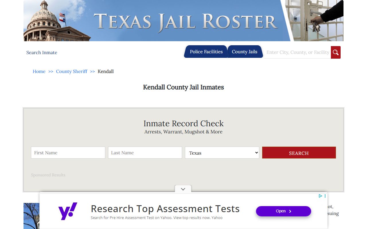 Kendall County Jail Roster Search