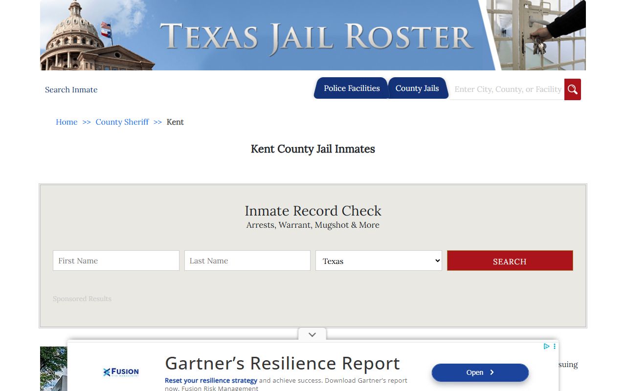 Kent County Jail Roster