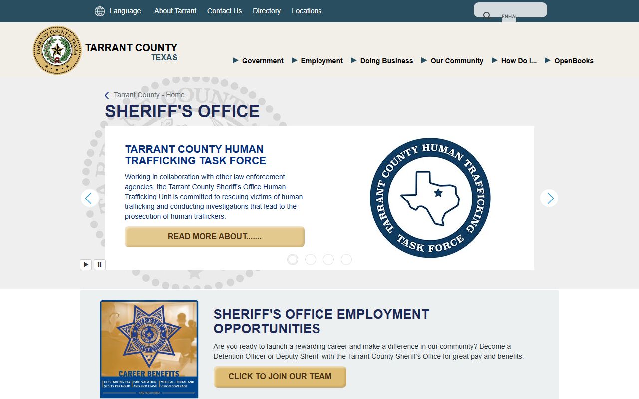 Tarrant County Jail Roster Sheriff Office