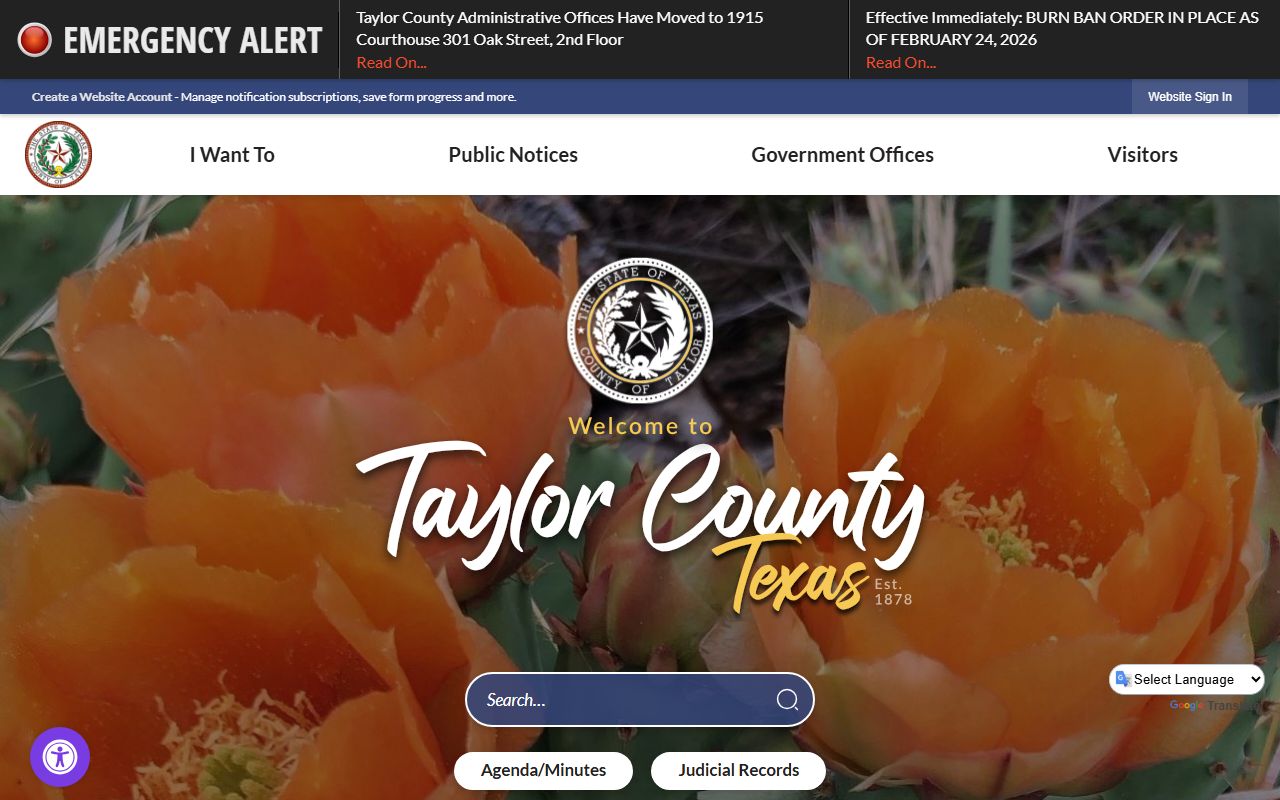 Taylor County Jail Roster County Website