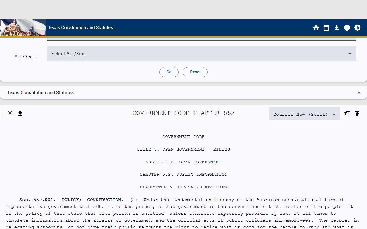 Texas Public Information Act Jail Records
